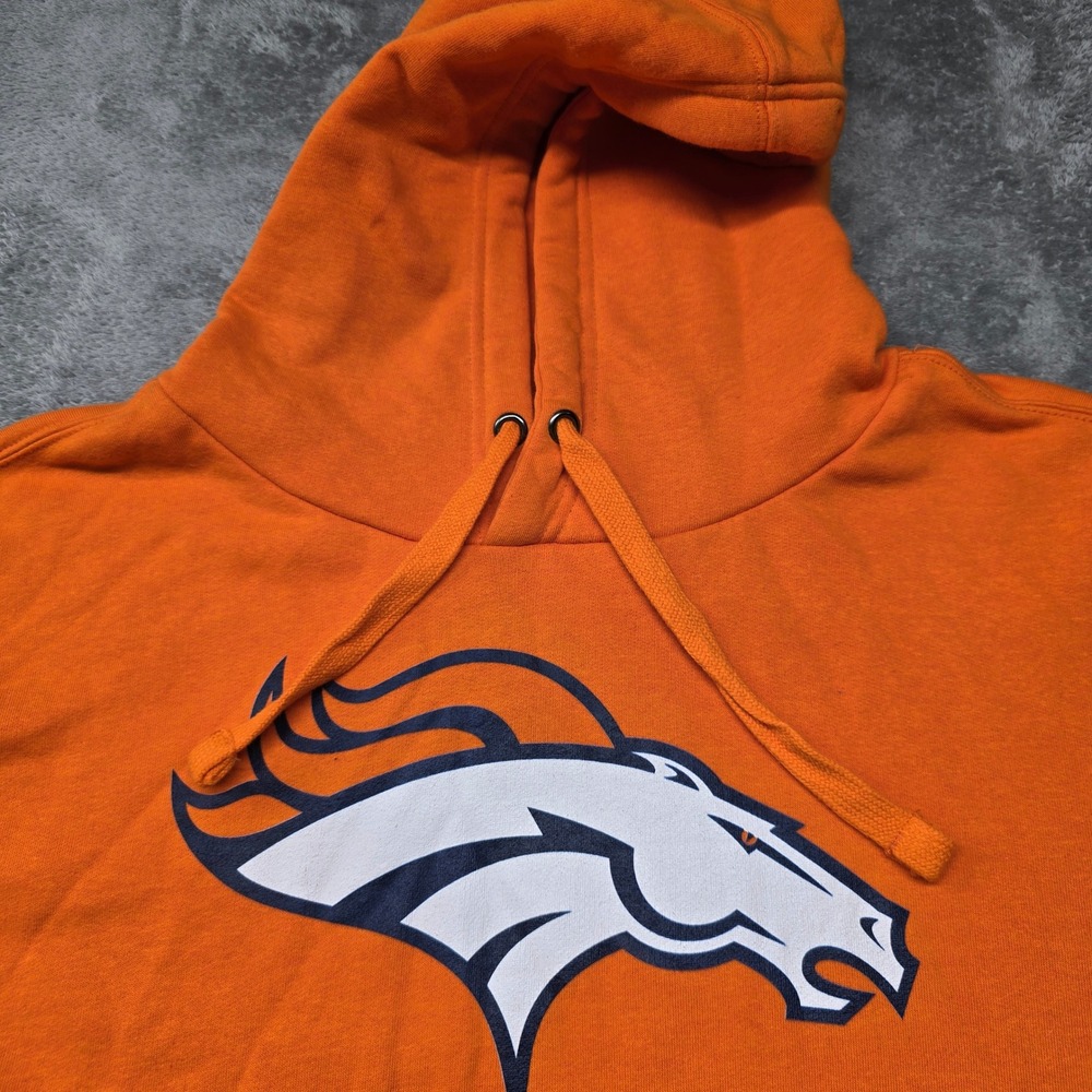 Fanatics Denver Broncos Derek Wolfe 95 NFL Pro Line Hoodie Mens XL Orange NWT - Picture 6 of 10